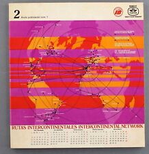 IBERIA AIRLINE TIMETABLE WINTER 1975/76 SPAIN IB ROUTE MAPS picture