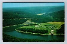 Allegheny PA-Pennsylvania, Aerial Tionesta Dam, Antique, Vintage Postcard picture
