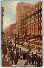 Duluth Minnesota Postcard Superior Street Exterior Building 1911 Vintage Antique picture