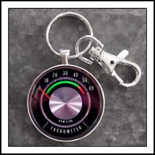 Vintage 1965 Chevy Impala Tachometer Photo Keychain  GM Men's Gift 🎁 picture