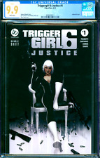 Triggergirl 6 Justice #1 Ryan Sook Variant Paperfilms 2023 CGC 9.9 picture
