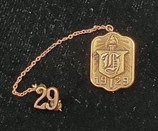 Antique 1929 Fraternity Sorority Pin 10K Yellow Gold 2.1 Grams picture