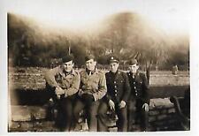 SOLDIERS Vintage SMALL FOUND MILITARY PHOTO Black+White ORIGINAL 33 44 I picture