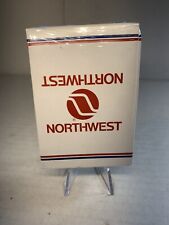 Vintage c. 1980’s NORTHWEST AIRLINES Airplane Sealed playing cards pack picture
