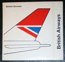 BRITISH AIRWAYS  Tail Fin Livery  Vintage 1970's Sticker Card  HB18P picture