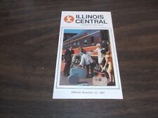 DECEMBER 1967 ILLINOIS CENTRAL CONDENSED SYSTEM PUBLIC TIMETABLE picture