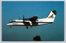 HENSON Airlines DeHavilland DHC-8-102 Dash 8 airplane Postcard picture