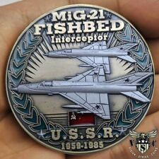 MiG-21 Fishbed USSR Cold War Veteran Prior Service Combatants Challenge Coin picture