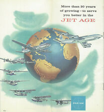 1958 Pan Am Airways Jet Age Brochure-Clear Customs Brochure-Emergency Instruct. picture