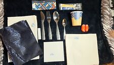 KLM ROYAL DUTCH AIRLINES Full Set Of Service Tablecloth Napkin Tray cloth And + picture