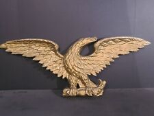 Vintage Very Large 32 Inch Wingspan AMERICAN EAGLE Metal CAST ALUMINUM picture