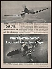 1944 WWII CHANCE VOUGHT CORSAIR F4U 5-page Article Exploded View Drawings picture