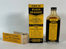 VINTAGE Syrup of BLACK-DRAUGHT LAXATIVE Bottle & Box FULL DISPLAY ONLY picture