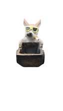 Ceramic Ashtray - Cool Dog Ashtray with trolly- Animal Design-Animal Ashtray picture