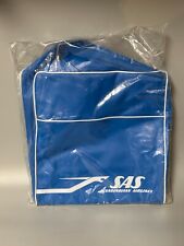 NEW Vintage SAS Scandinavian Airlines Blue Flight Carry-On Shoulder Bag Vinyl picture