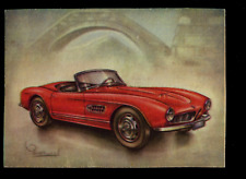 BMW 507 Touring Sport 1956 Vintage 1950s Dutch Trading Card picture