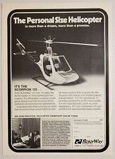 1978 Print Ad Rotor Way Scorpion 133 Personal Size Helicopters Tempe,Arizona picture