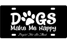 Dog Meet Me Happy Aluminium License Plate Dog Paw For Car, Truck 6