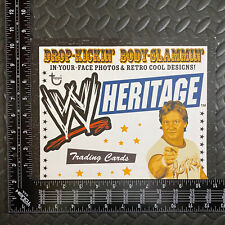 WWE HERITAGE WRESTLING TOPPS 2005 DEALER BROCHURE SELL SHEET PROMO ROWDY RODDY picture