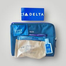 Delta Airlines TUMI AMENITY KIT Black First Class DELTA ONE W/ Delta Luggage Tag picture