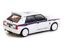 Lancia Delta HF Integrale White with Red and Blue Stripes 