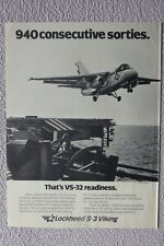 5/1983 PUB LOCKHEED S-3A VIKING VS-32 MAULERS USS AMERICA VINSON US NAVY AD picture