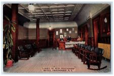 Lobby Of New Friendship Hotel Interior Friendship New York NY Antique Postcard picture