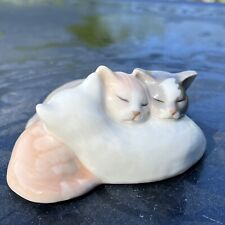 Royal Copenhagen Mini Collection Cuddling Cat Trio- Fine Porcelain Figurine #684 picture