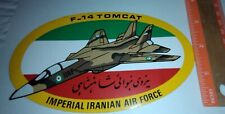 Vintage Grumman Aerospace Sticker F-14 Tomcat Imperial Iranian Air Force 3 * 5 picture