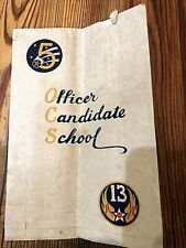 RARE 1945 JAN ARMY AIR CORP OFFICER CANDIDATE SCHOOL GRADUATION ROSTER & MENU picture