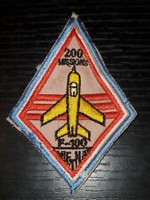 1960s USAF Air Force Cold War Vietnam Era F-100 200 Missions Patch L@@K picture