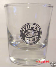 DODGE SUPER BEE LOGO ON A CLEAR SHOT GLASS picture