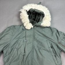 US Military Coat Mens Medium Green Parka Snorkel Extreme Cold Weather N3B Avirex picture