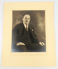 Vintage 8x10 Photo Older Gentleman B&W Studio Portrait 1938 picture