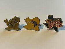 Lot Of 3 Vintage State Of Texas Pins Armadillo Clean Don’t Mess With Texas Cool picture