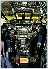 Airplane Postcard British Airways Airlines Concorde Cockpit Flight Deck BT18 picture