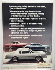1980 Oldsmobile Cutlass Supreme Brougham Delta 88 Royale Vintage Print Ad picture