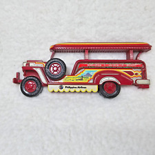 Philippine Airlines Jeepney Metal Plaque Red 7