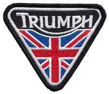 Triumph motorcycle / Union Jack embroidered patch picture