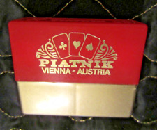 FRED PIATNIK & SONS, 1968 AUSTRIAN 2 DECK SET MINI PLAYING CARDS - SEALED MINT picture