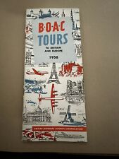 BOAC UK airline  brochure Boac Tours To Britain & Europe  1958 picture