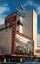 Reno Nevada Harold's Club casino western pioneer mural The Jodimars postcard picture