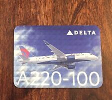 2019 Delta Air Lines Airbus A220-100 Aircraft Pilot Trading Card #51 picture