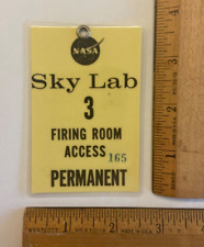 Original 1973 NASA SKYLAB 3 Permanent Firing Room Launch Access Badge #165 picture