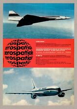 Aerospatiale & BAC Concorde & Airbus A330 B Vintage Advert 1972 11.75