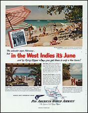1948 Pan American Airlines Montego Bay Jamaica Beach retro photo print ad XL7 picture