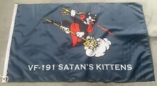 USN VF-191 Satan's Kittens 3x5 ft Flag Banner picture