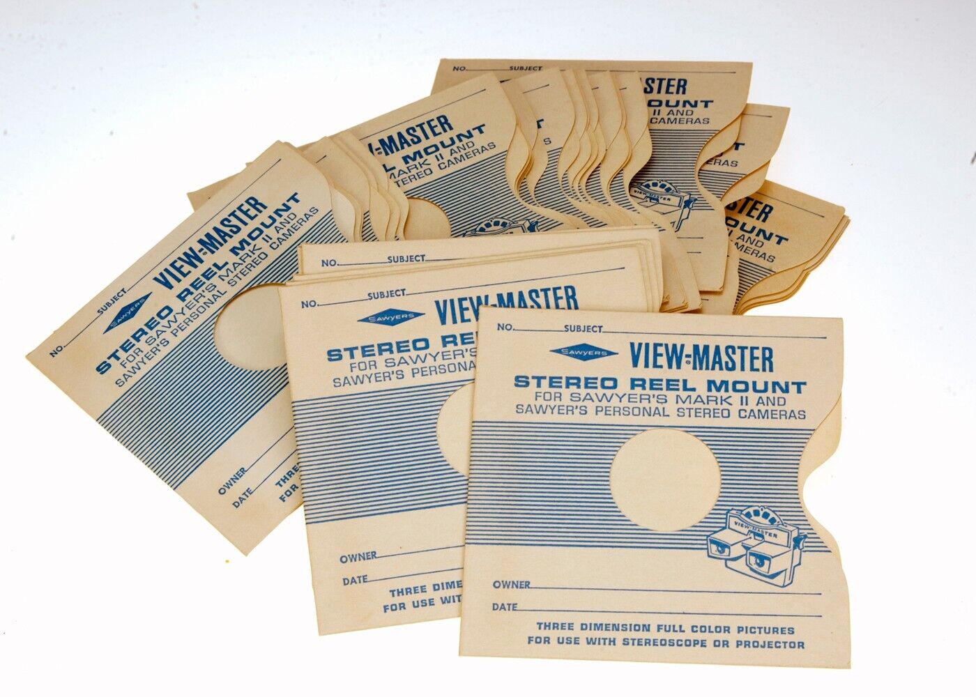Vintage View Master Reel Envelopes Lot of 25