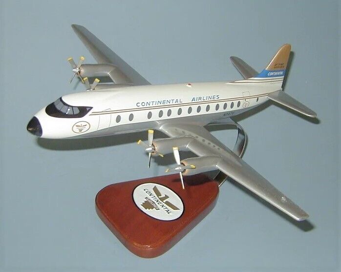 Continental Airlines Vickers Viscount 812 Desk Display Model 1/68 SC Airplane