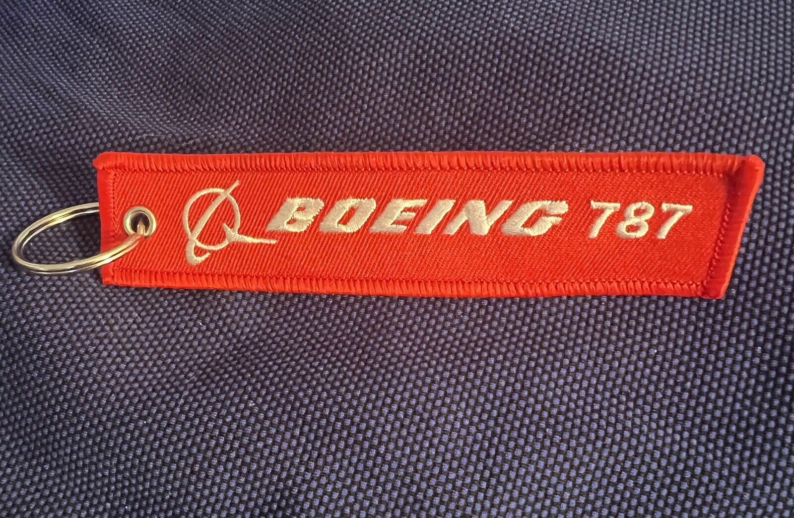 Boeing 787  Double Sided Embroidered Keychain - Aviation - Aircraft Maintenance